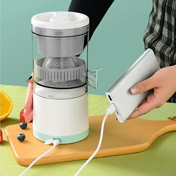 Portable Electric Citrus Juicer Rechargeable Citrus Juicer Orange Juicer with Powerful Motor Electric Juicer Large Capacity Orange Juice Squeezer Easy to Clean Citrus Juicer Cartflix.pk