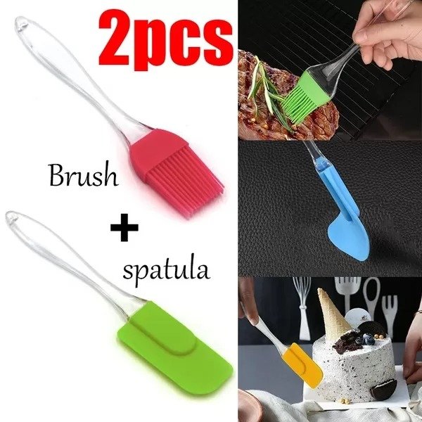Pack Of 2 - Large Spatula BBQ Oil Brush Cartflix.pk