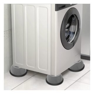 4Pcs Universal Anti?Vibration Feet Pads | Washing Machine, Dryer, Refrigerator & Furniture Non?Slip Rubber Mat (Small Size)