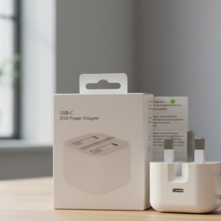 20W PD Type C Adapter 3 Pin US Plug Fast Iphone Charger High Speed Charging Solution (Without Cable) Cartflix.pk