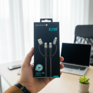 Sabawoon S114 4?in?1 Cable | 65W Original | Fast Charging Cartflix.pk