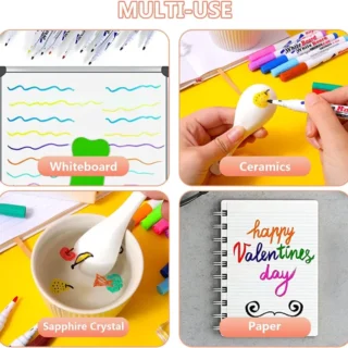 Doodle/ Floating Markers ( 8 pcs set) Painting Drawing Marker for kids Cartflix.pk