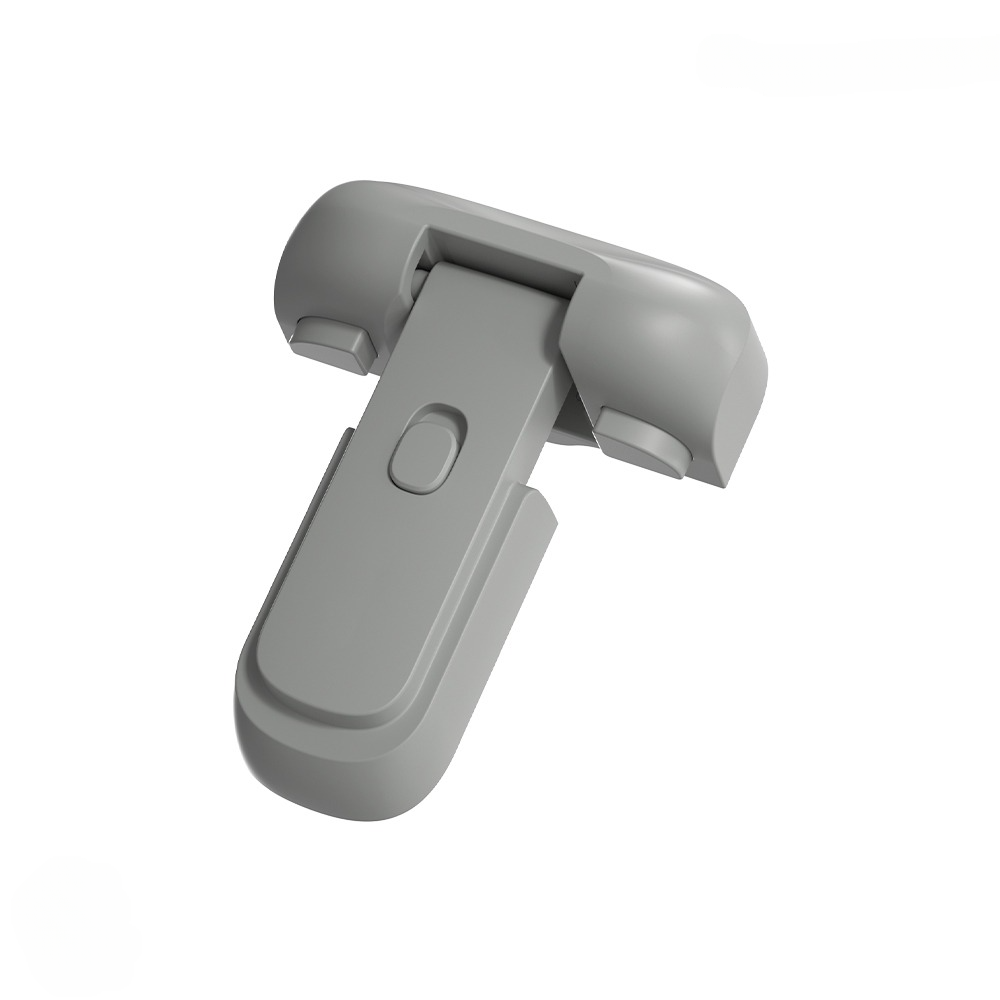Child Safety Fridge Lock , Baby Safety Refrigerator Freezer Door Lock, No Tools Need or Drill (Grey) - 1 PC Cartflix.pk
