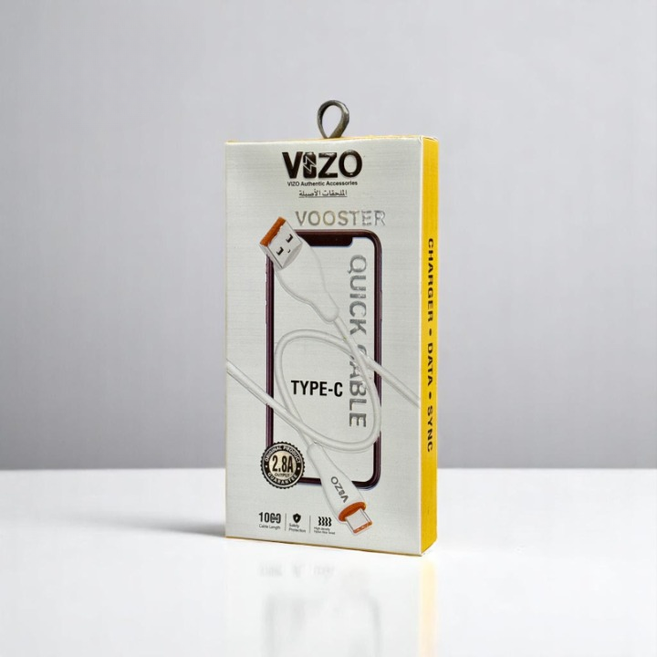 Vooster 65W Type-C Fast Charging Cable | Best Quality Type C Charging Cable For Mobile Phone | Cable For Charging Cartflix.pk